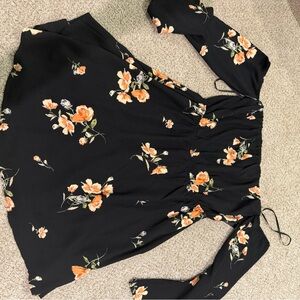 Lulu's Black Ribbed Skirt with Elastic Waistband